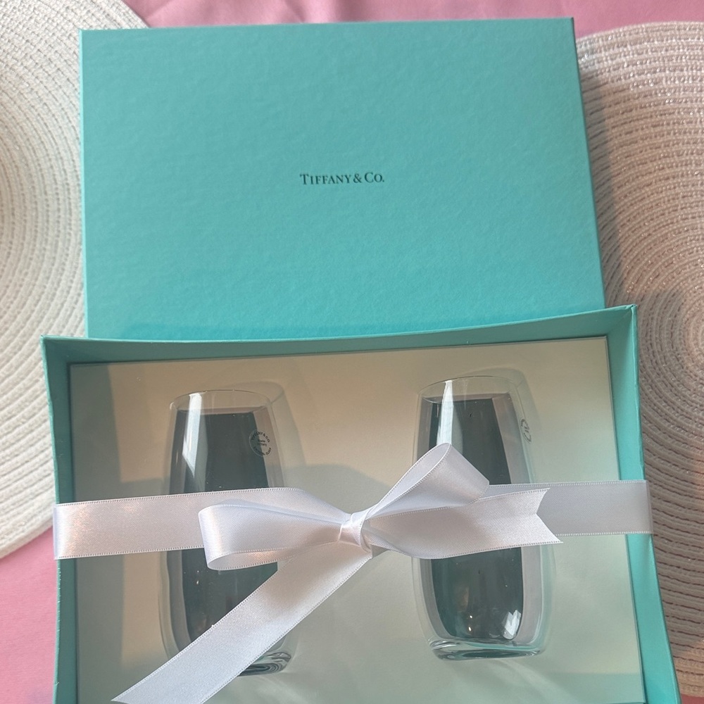 Tiffany & Co. Glass Set in Iconic Blue Box
